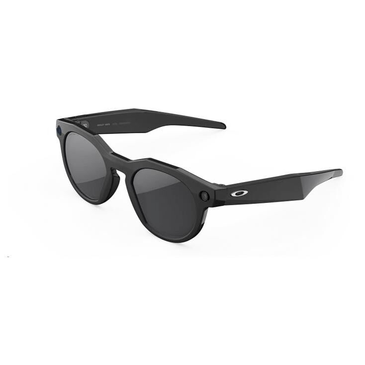 Oakley Meta HSTN Smart Glasses - 32GB - Round - Polarized - Wi-Fi 6, Bluetooth - 12MP Camera - 53g - Black