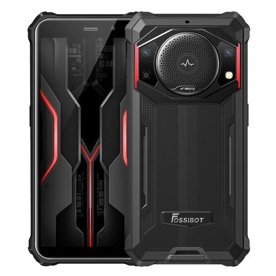 Fossibot F101P 5.45" Dual SIM Android 13 4G USB Type-C 4GB 64GB 10600mAh Black and Red