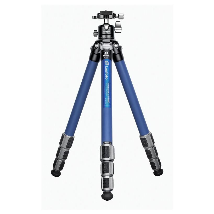 Leofoto LP-284C+LH-30 Tripod, 3 Feet, Black and Blue