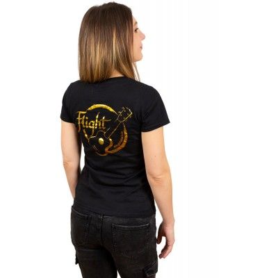 Flight Golden Logo T-Shirt (Female, Medium)