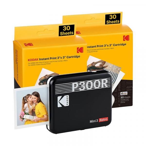 Kodak Mini 3 ERA Black 3x3 + 60 Sheets