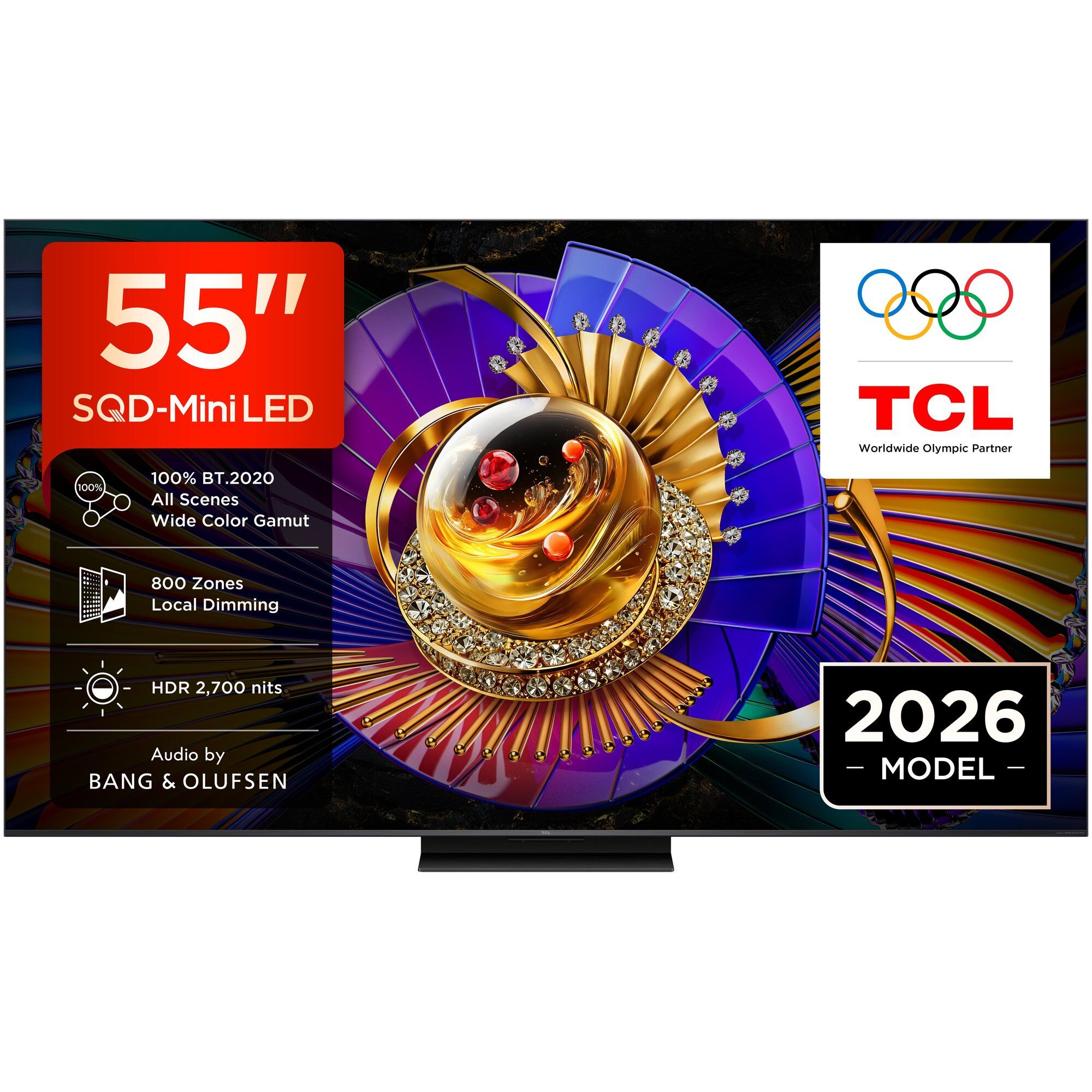 TCL C7L 55-Inch 4K Ultra HD Smart TV, Black