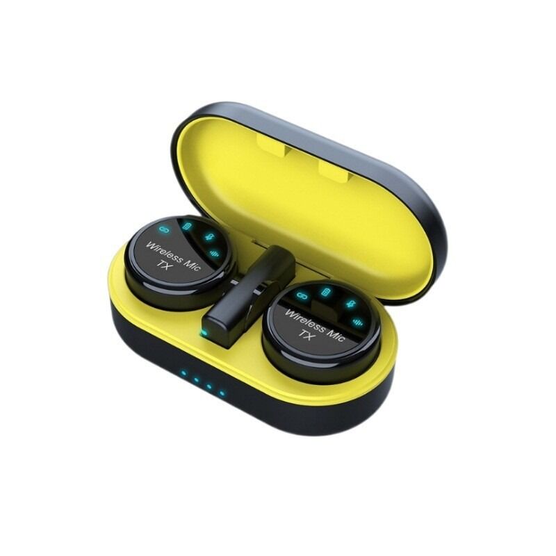 Wireless Lavalier Microphone with Magnetic Clip, Type-C, Dual System for Live Streaming
