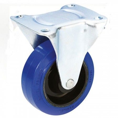 Adam Hall Fixed Roulette - Zinc with Blue Tape - 100mm