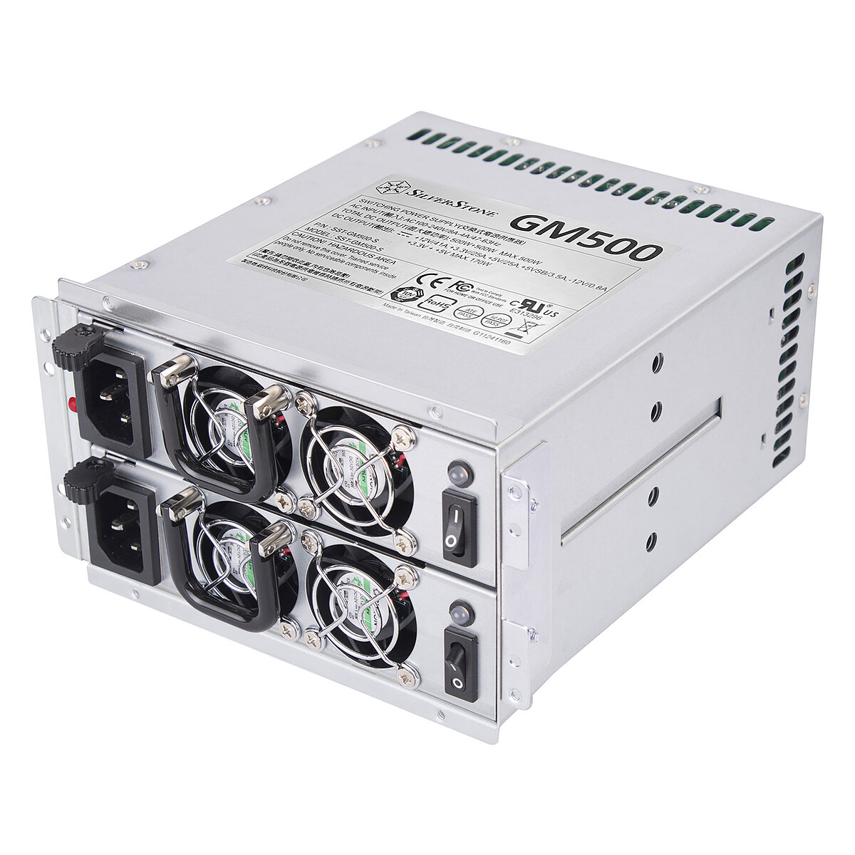 Silverstone GM500-S Silver 500W Redundant Power Supply