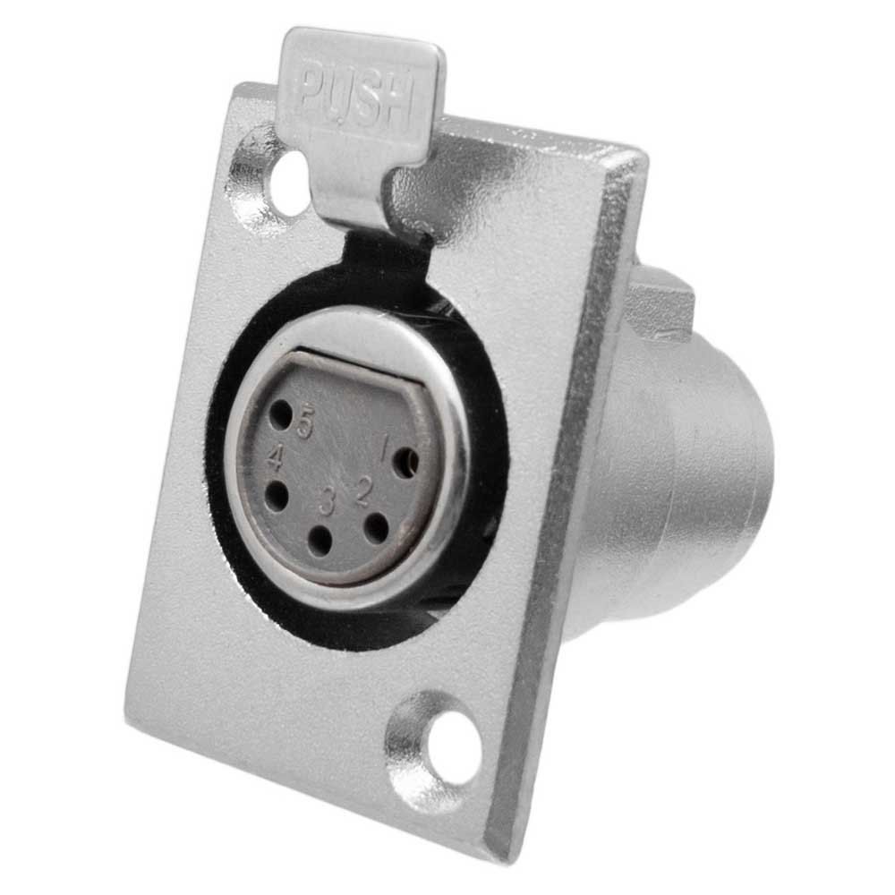 Euroconnex XLR Female Connector Chassis, Size: 5, Color: N/A, Capacity: N/A