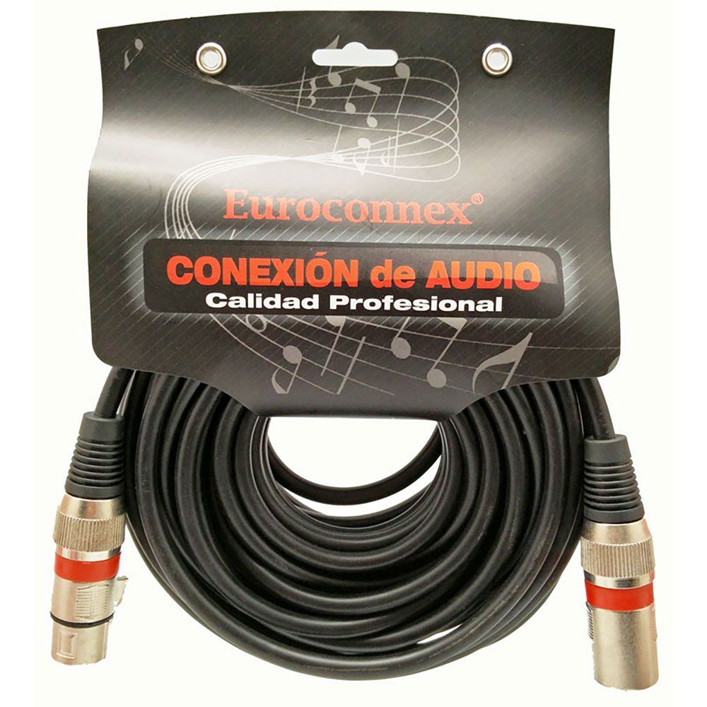 Euroconnex XLR Cable 0655 10m, 3-Pin, Black