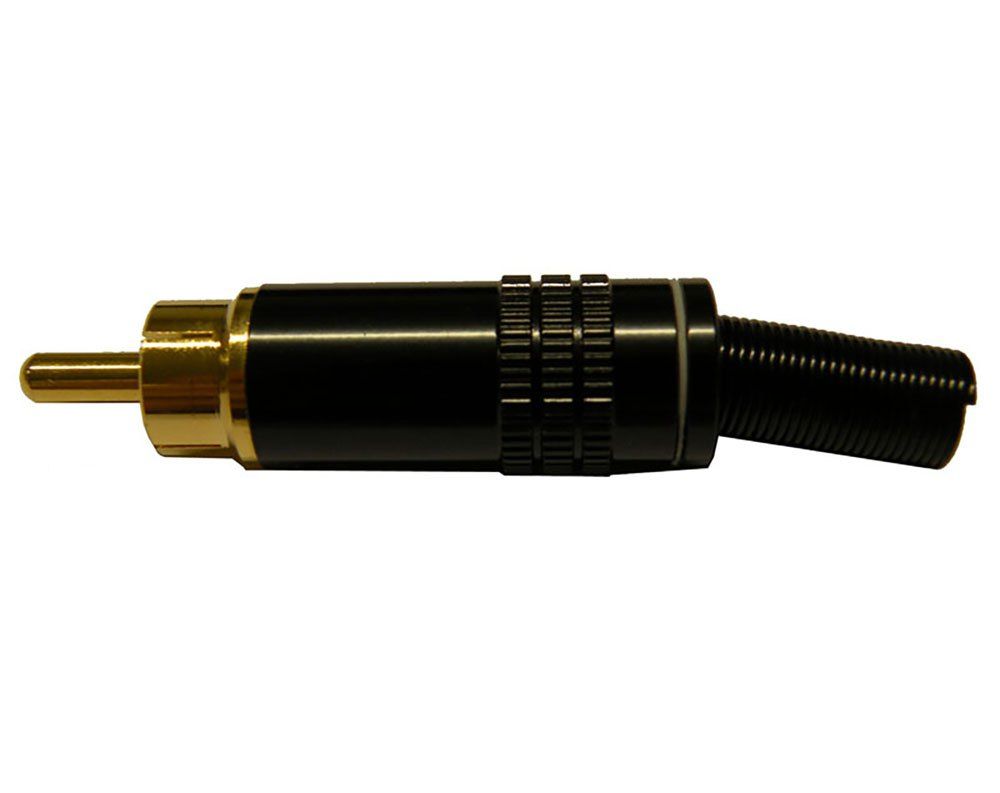 Conector RCA Masculino Euroconnex - Blanco, 6 mm
