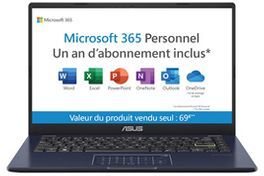 Asus VivoBook E410MA 14" FHD Laptop - Intel Celeron N4020, 4GB DDR4, 128GB eMMC
