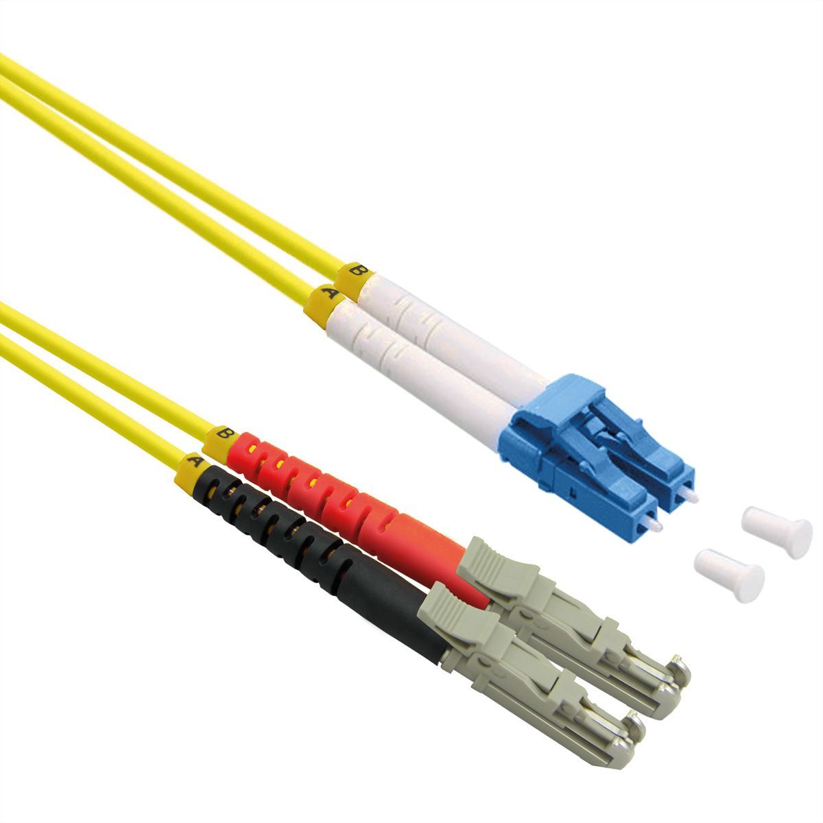 Roline 10m Fiber Optic Cable E-2000 (LSH) OS2 LC JAU