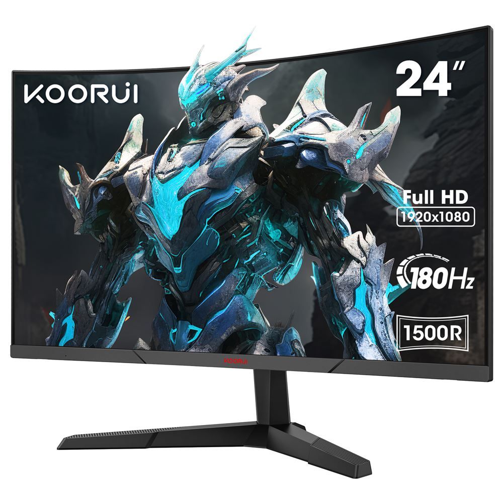 KOORUI Gaming Monitor 24E6CA 24" Curved 165Hz QHD