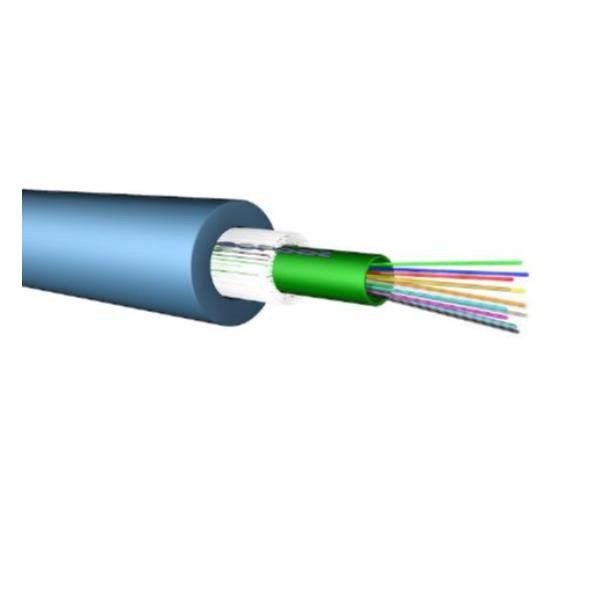Draka Prysmian Group OM4 24-Fiber Optical Cable, Blue, Indoor/Outdoor