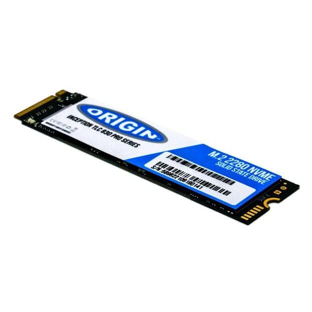 Disque dur SSD Origin Storage Inception TLC830 Série Pro - 2 To - M.2 2280 - PCIe 3.0 (NVMe)