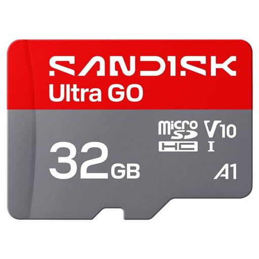 SanDisk Ultra GO Flash Memory Card - 32GB - A1/UHS-I U1/Class 10 - microSDHC UHS-I