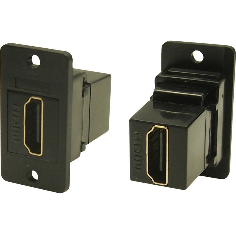 Cliff FM Slim FT HDMI 3.2 Wall-Mountable Adapter/Extender (Black, 1 Piece)