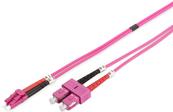 Lanview LVO231814 2m Full Duplex Fiber Optic Patch Cable (OM4, SC to LC)
