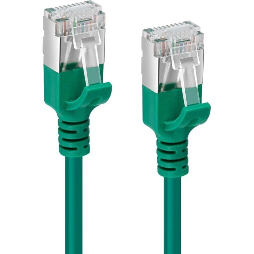 Câble Ethernet MicroConnect V-FTP6A10G-SLIM Vert 10m Cat6a U/FTP (STP)