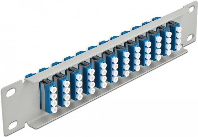 Delock Patch Panel - SC SM X 48 - Gray - 1U - 10in (25.4cm)