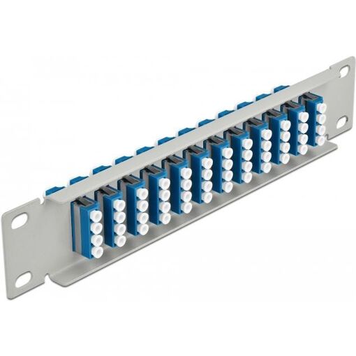 Delock Patch Panel - SC SM X 48 - Gray - 1U - 10in (25.4cm)