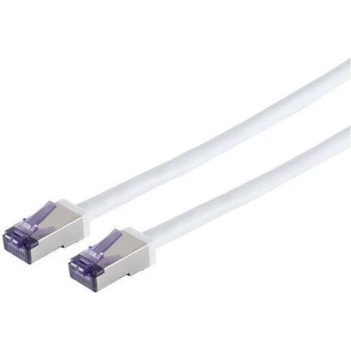 Cable de red Lanview Cat6A con blindaje flexible, 20 m, blanco (LVN-CAT6A-FLEX-20MWH)