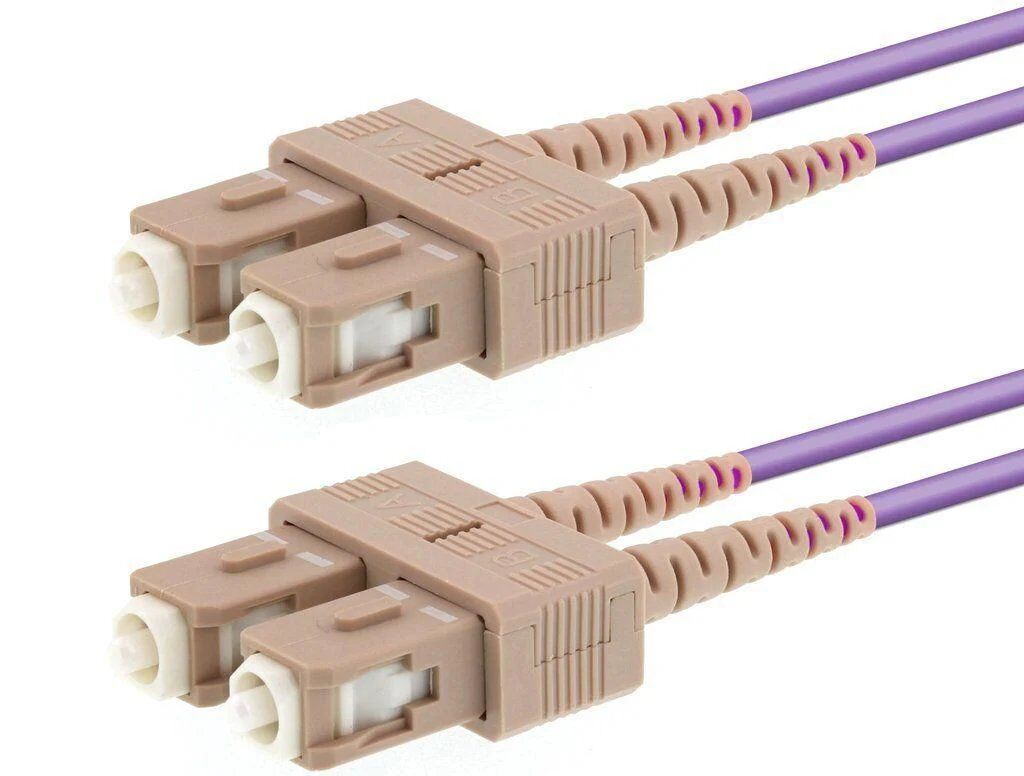 LOGON Professional InfiniBand Fiber Optic Cable, 10m, 2x SC Connectors, Pink
