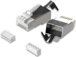 MicroConnect Cat8.1 FTP RJ45 Modular Connectors, 50-Pack (CON81FTP)