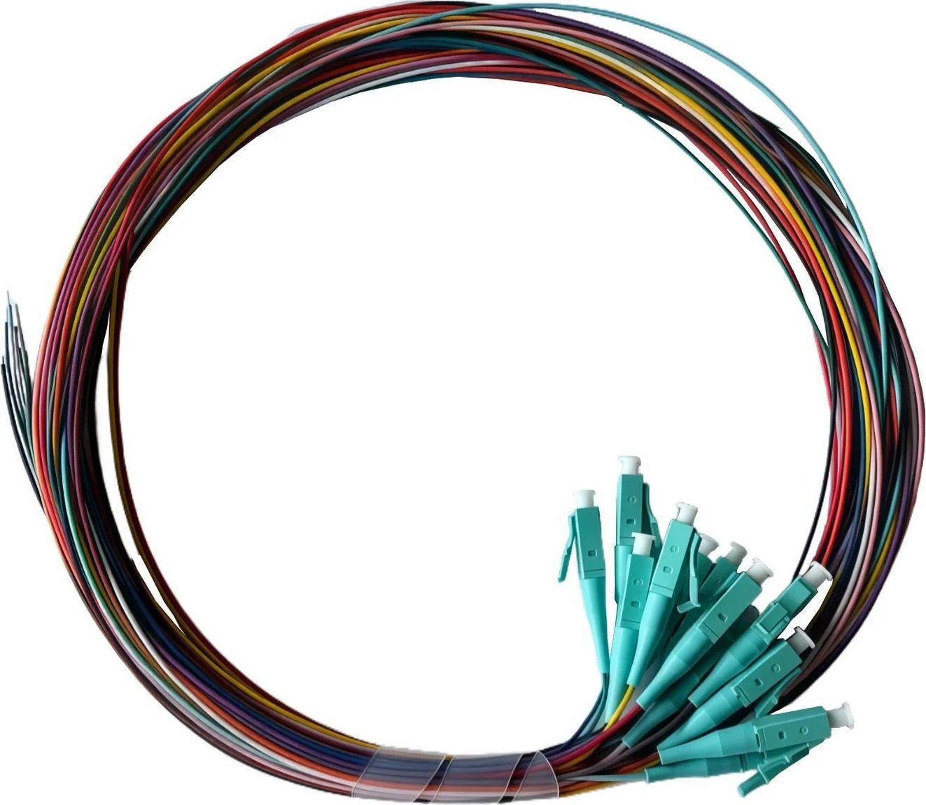 Lanview 12-Core OM3 Fiber Optic Pigtail, 2m