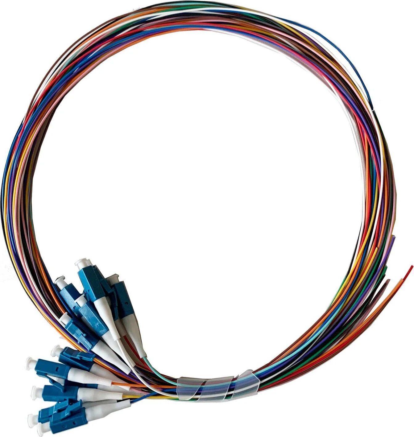 Lanview 12-Core OS2 Pigtail Cable - LC/UPC, 0.9mm Jacket, 2m, Singlemode