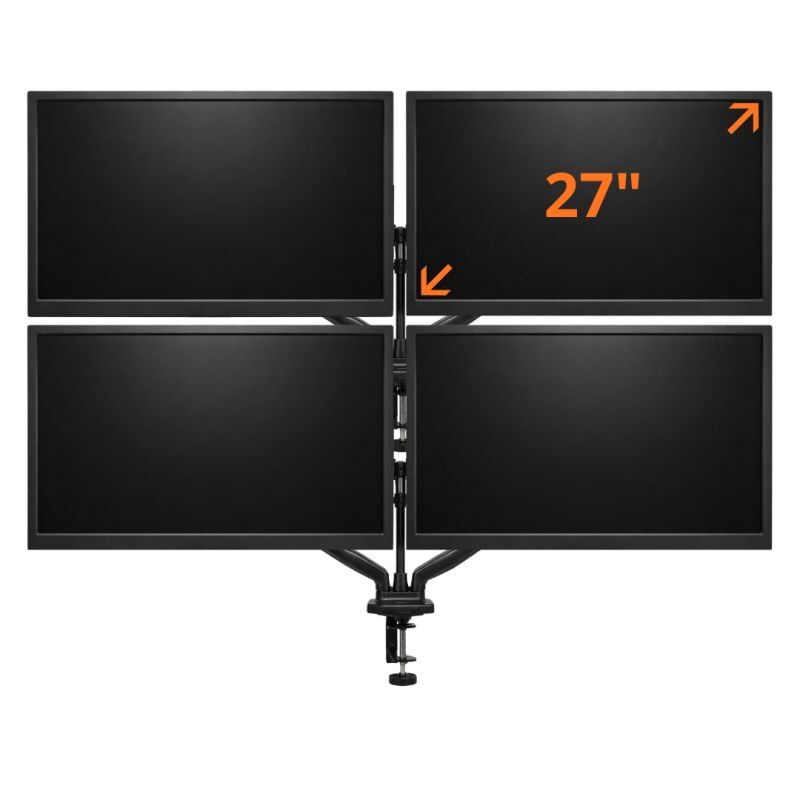 MonsieurCyberman 27-Inch Quad Screen Computer Monitor Set