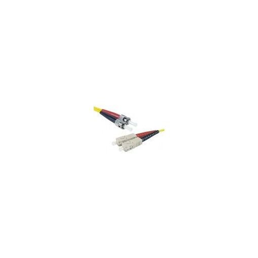 Cable óptico Exertis Connect SC a ST, 3 m, dúplex, OS2, amarillo