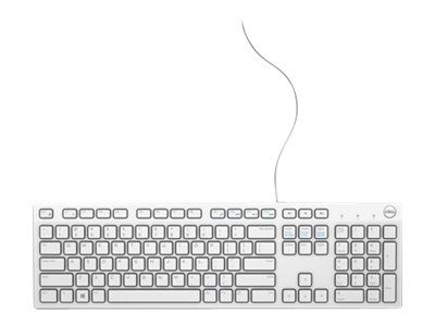 Teclado Dell KB216 USB - QWERTZ - Alemán - Blanco
