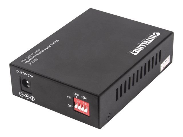 Intellinet Gigabit PoE+ Media Converter