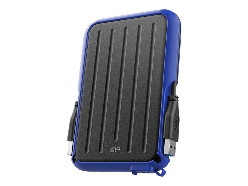 Silicon Power Armor A66 - 4TB External Portable HDD - 2.5" - USB 3.2 Gen 1 - Blue