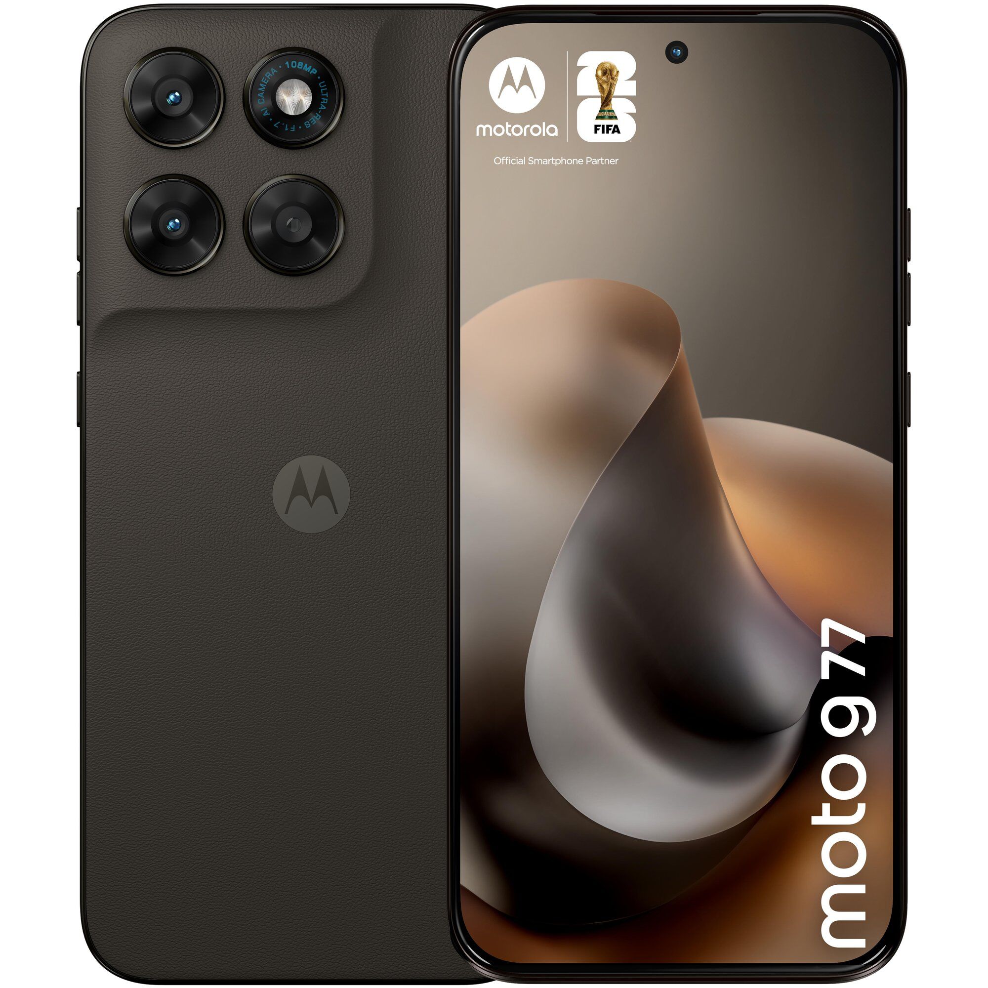 Motorola Moto G77 - 6.8" Hybrid SIM, Android 16.0, 5G, USB-C, 8GB RAM, 512GB Storage, 5200mAh Battery, Black