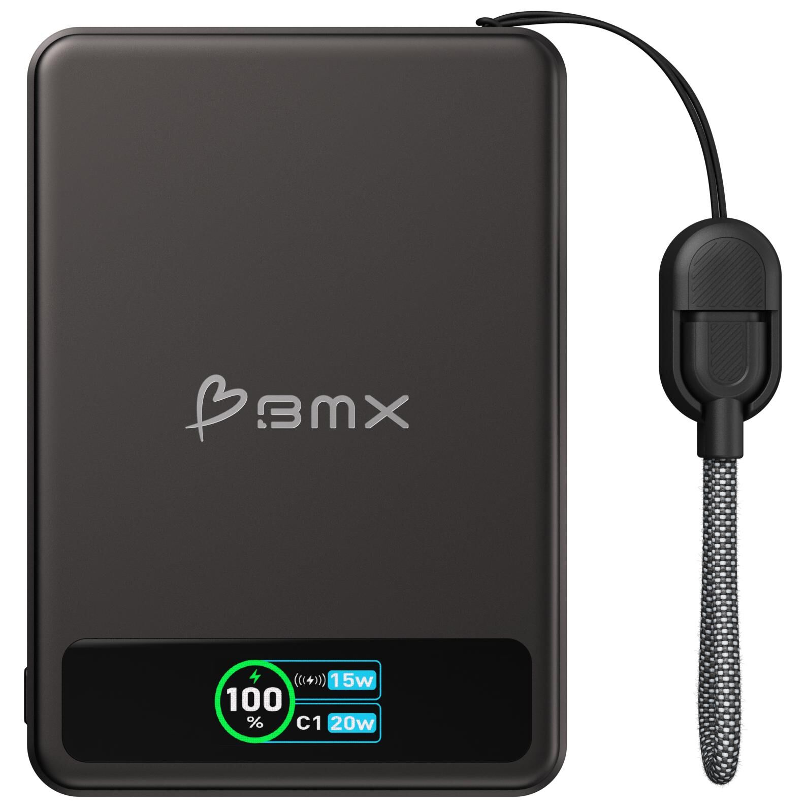 Better Mobile Xperience Power Bank B939-05-BL 5000mAh Wireless Rechargeable Battery Pack - Black