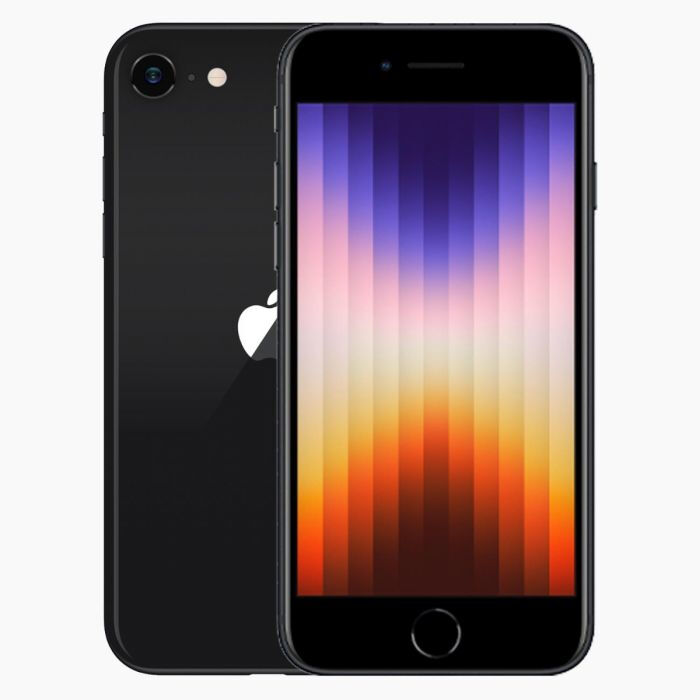 Forza Refurbished Apple iPhone SE 2022, 4.7-inch, Double SIM, iOS 15, 5G, 64GB, Black (Refurbished)