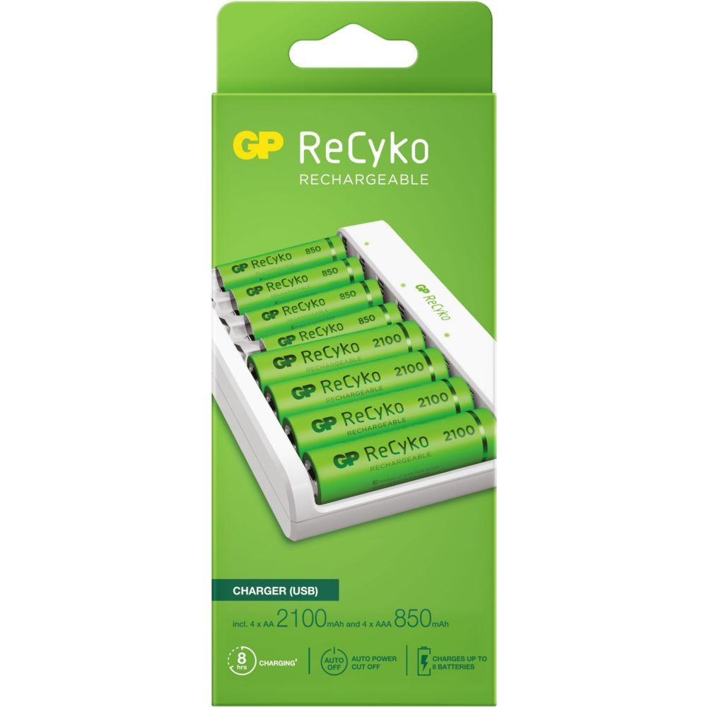 Cargador de batería doméstico GP ReCyko E811 USB