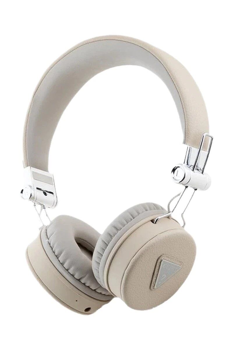 Guess Triangle Stereo Headset - Bluetooth - Light Grey - Beige