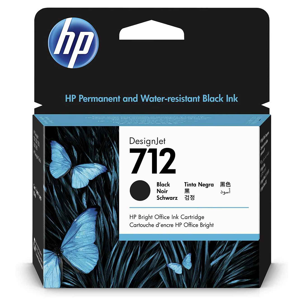 HP 712 (3ED71A) - Noir