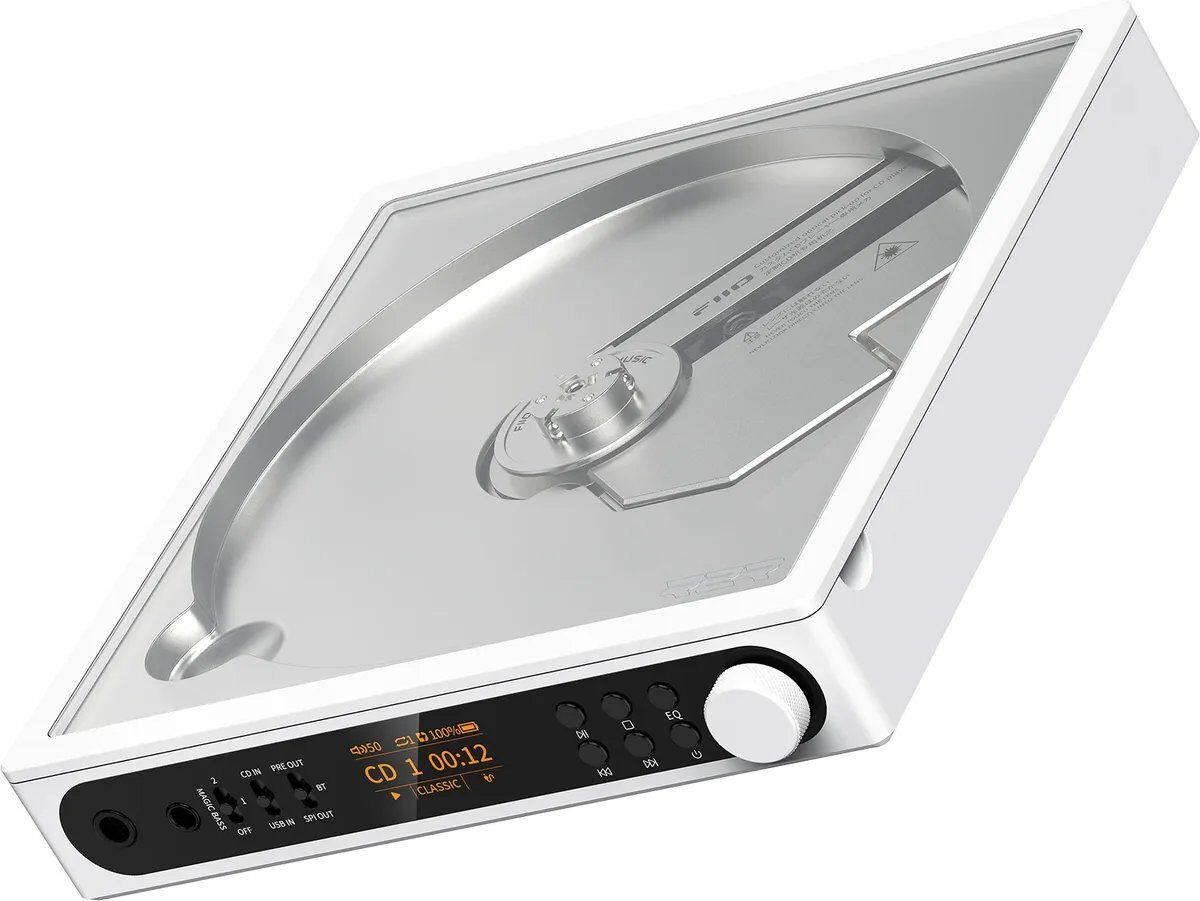 FiiO DM15 R2R CD Player, DAC and Headphone Amplifier - White