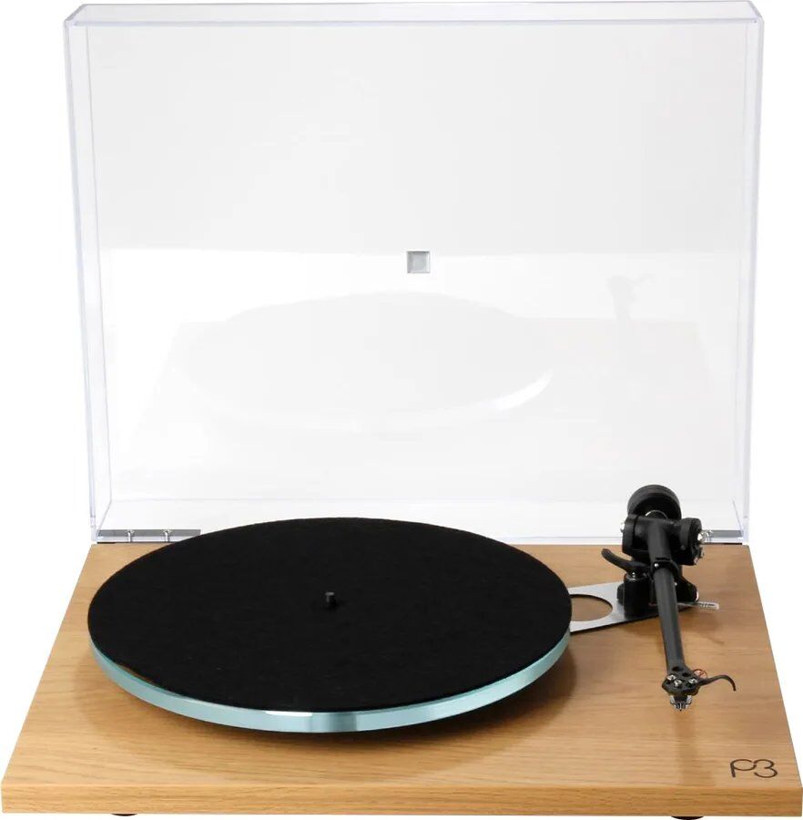 Pista de vinilo Rega Planar 3 en madera de nogal claro con célula Nd5 MM