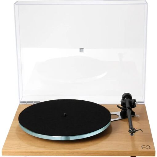 Pista de vinilo Rega Planar 3 en madera de nogal claro con célula Nd5 MM