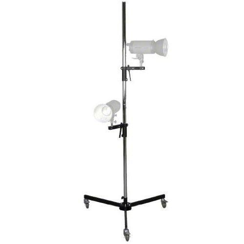 Walimex Rolling Tripod, 223 cm, with 2 Clamps