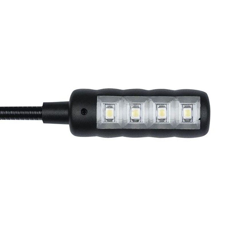 Conectador DAP GooseLight XLR de 4 pines recto con LED blanco