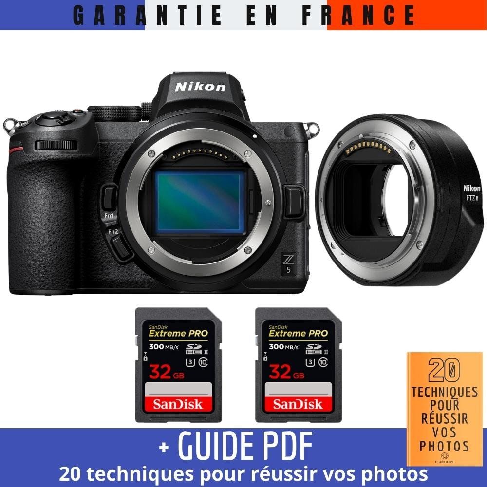 Nikon Z5 Nu + FTZ II + 2 x 32GB SanDisk Extreme PRO UHS-II SDXC Memory Cards