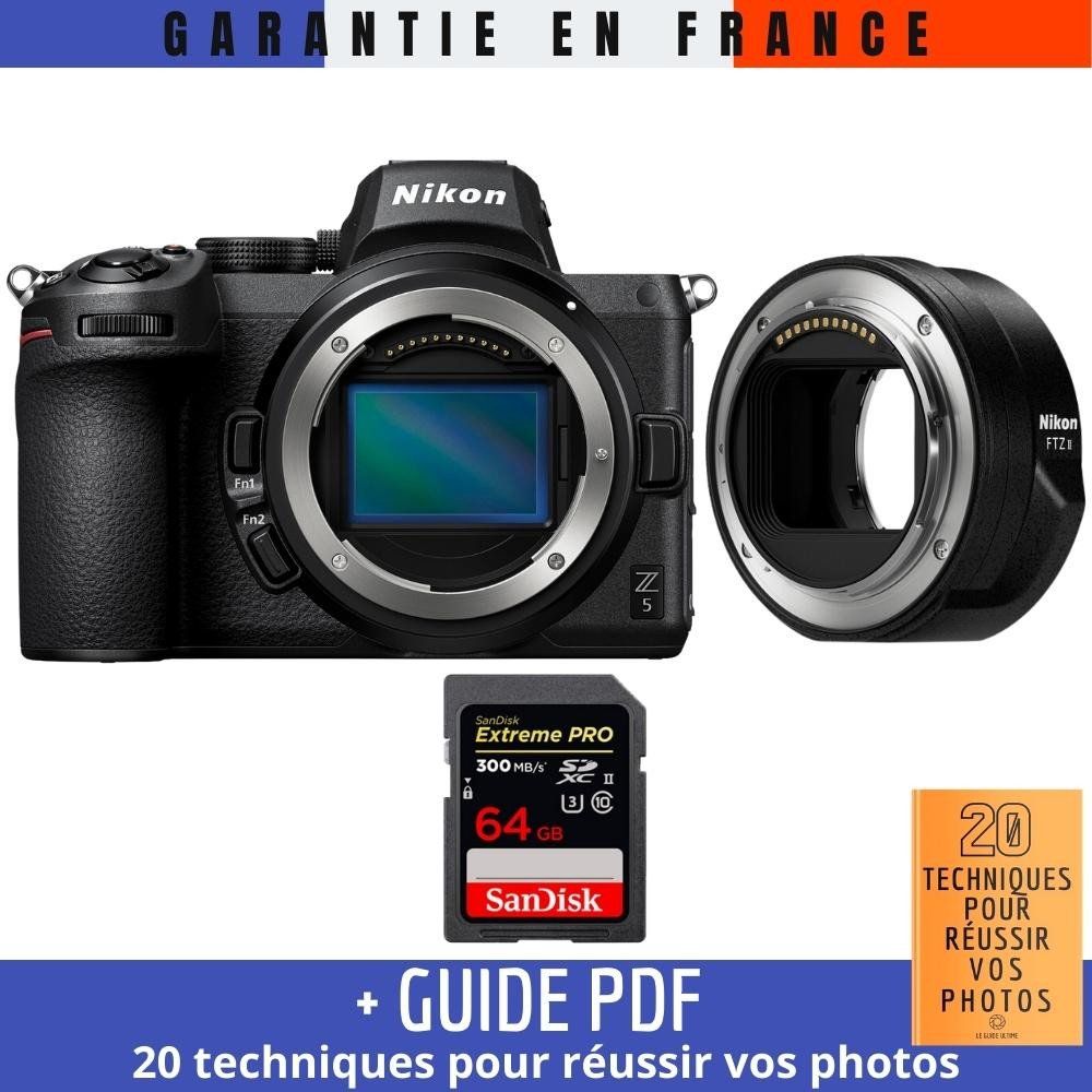 Nikon Z5 Nu + FTZ II + 1 SanDisk 64GB Extreme PRO UHS-II SDXC Card