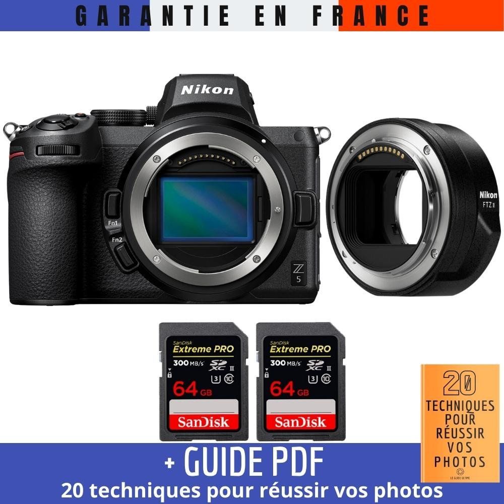 Nikon Z5 Nu + FTZ II + 2x 64GB SanDisk Extreme PRO UHS-II SDXC Cards