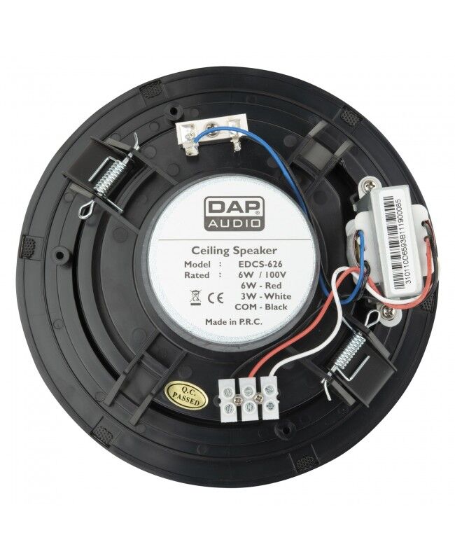 Dap Audio 6-Inch Embedded Speaker, Black, 100V