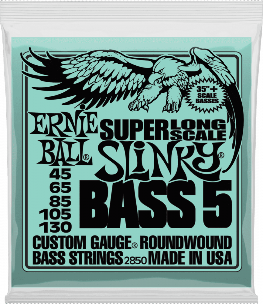 Ernie Ball Slinky Super Longue Échelle Cordes de Basse