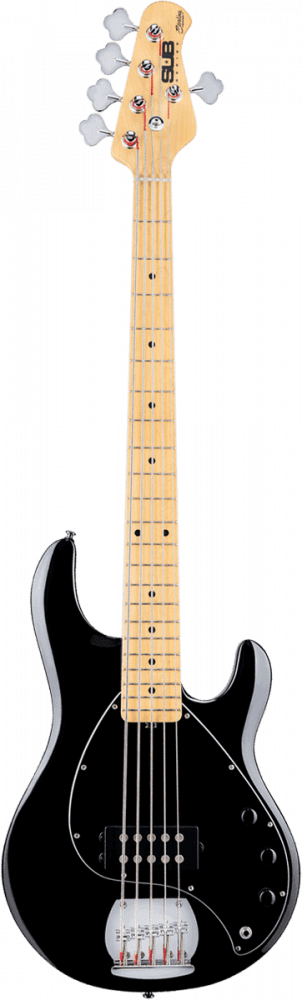 Sterling by Music Man Ray5 - 5-String Bass Guitar - Stingray - Black